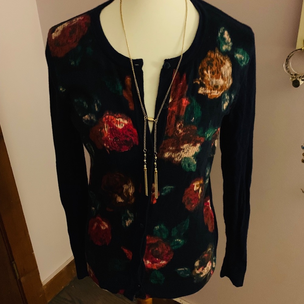 Blue cardigan